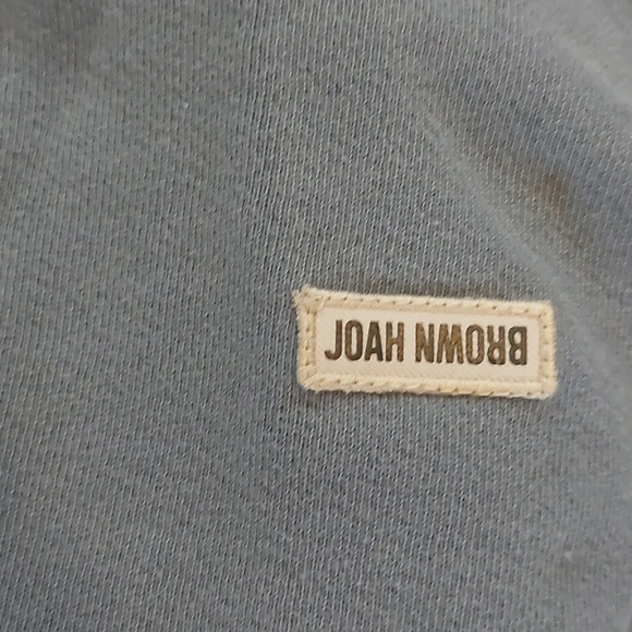 Joah Brown Cropped Blue Sweatshirt & Shorts Set - Picture 4 of 7